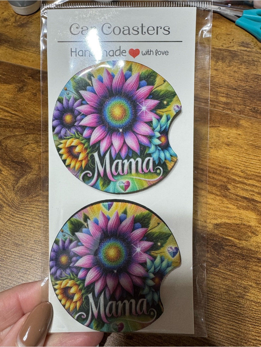 Mama car coasters